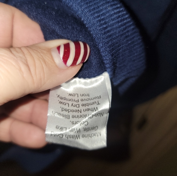 Mens/womens Sz L Silly Goose Navy Blue Sweatshirt Whimsy - Picture 5 of 6